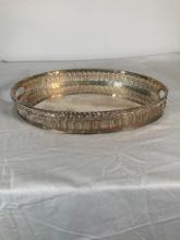 Silver Plate Gallery Tray