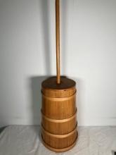 Vintage Country Wooden Butter Churn