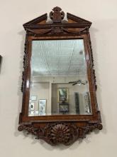 Heavily Carved Beveled Mirror