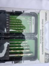 set of 12 massonary drill bits