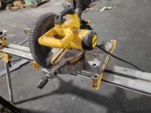 Dewalt 10" compound saw with cart and tool chest.