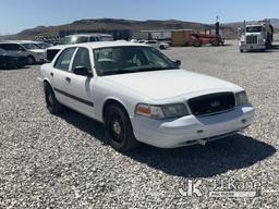 (Las Vegas, NV) 2011 Ford Crown Victoria Police Interceptor Interior Damage, Runs & Moves