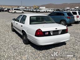 (Las Vegas, NV) 2008 Ford Crown Victoria Police Interceptor Towed In, Interior Damage Jump To Start,