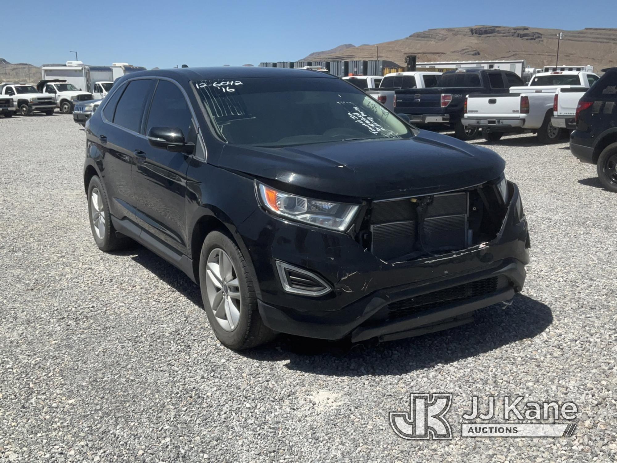 (Las Vegas, NV) 2016 Ford Edge SEL Towed In, Wrecked, Missing Parts Jump To Start, Runs & Moves