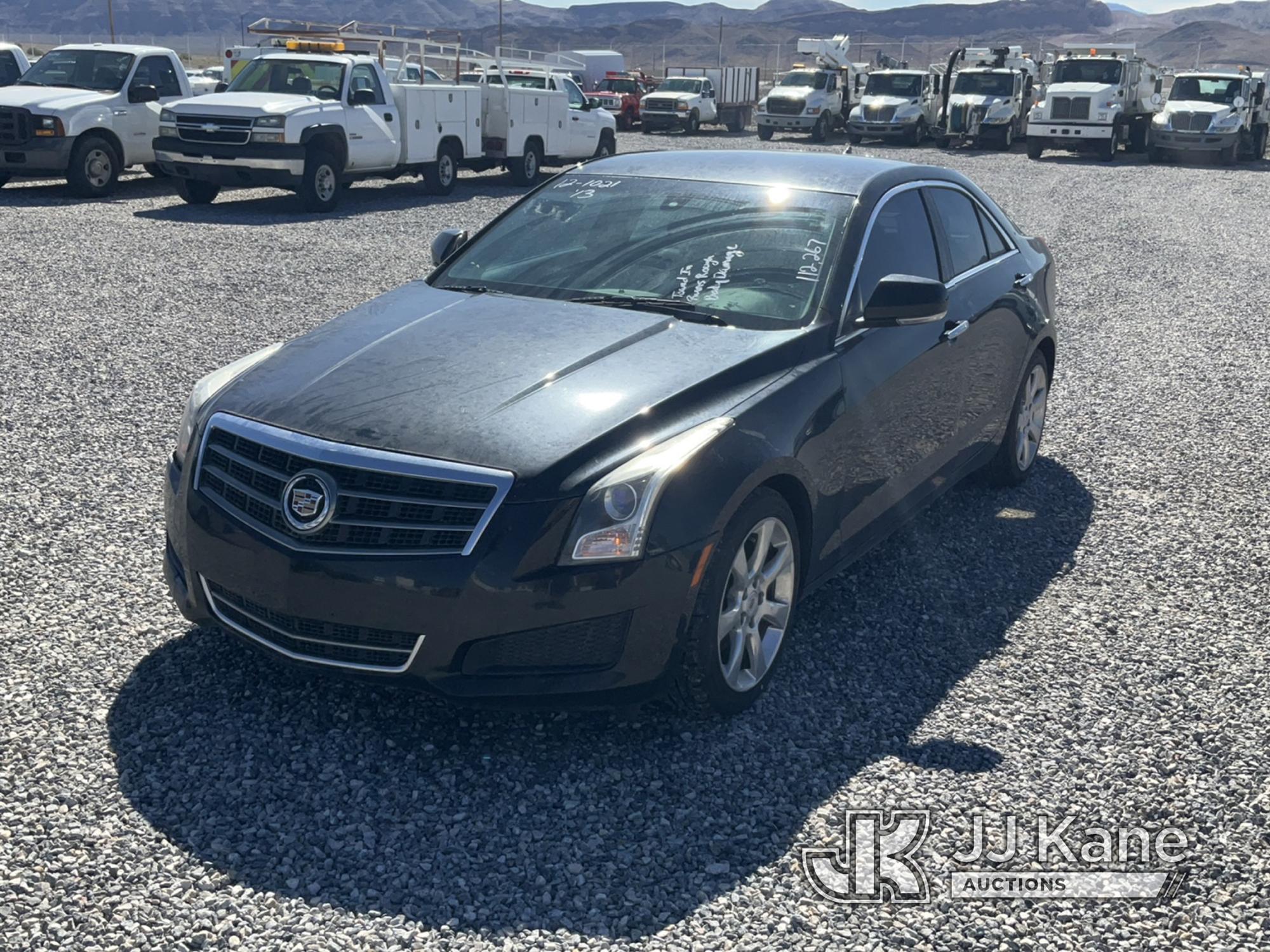 (Las Vegas, NV) 2013 Cadillac ATS Towed In Jump To Start, Runs Rough, Body Damage, Runs & Moves