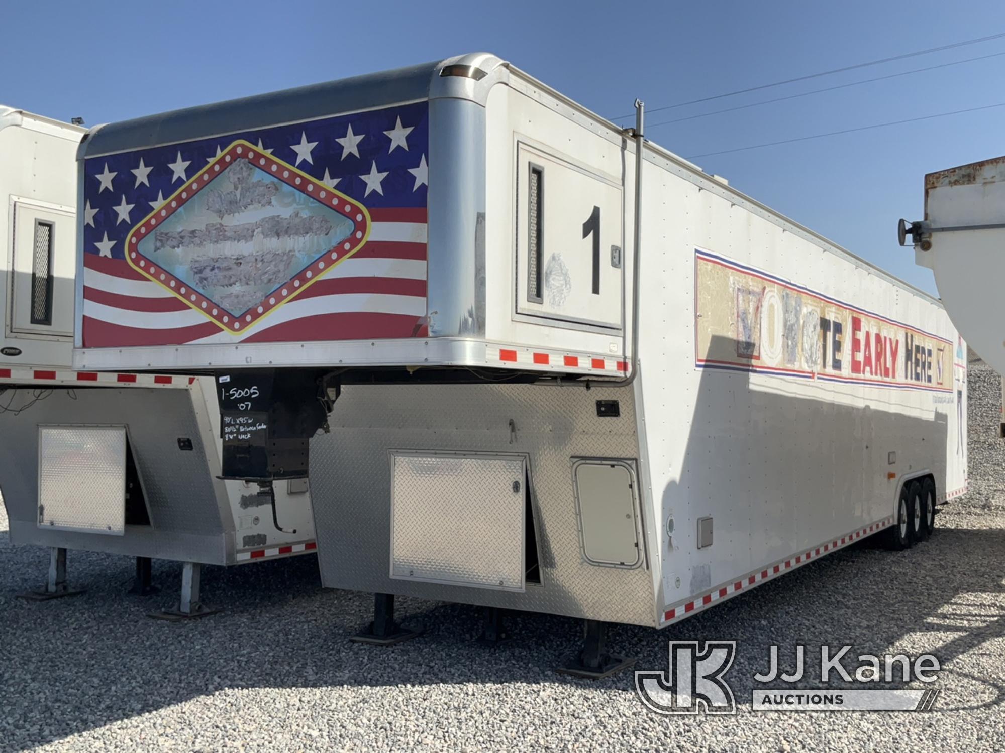 (Las Vegas, NV) 2007 Pace American Trailer SCXF8548TTA4 Enclosed Trailer, 5th Wheel, GVWR 18,000 Lbs