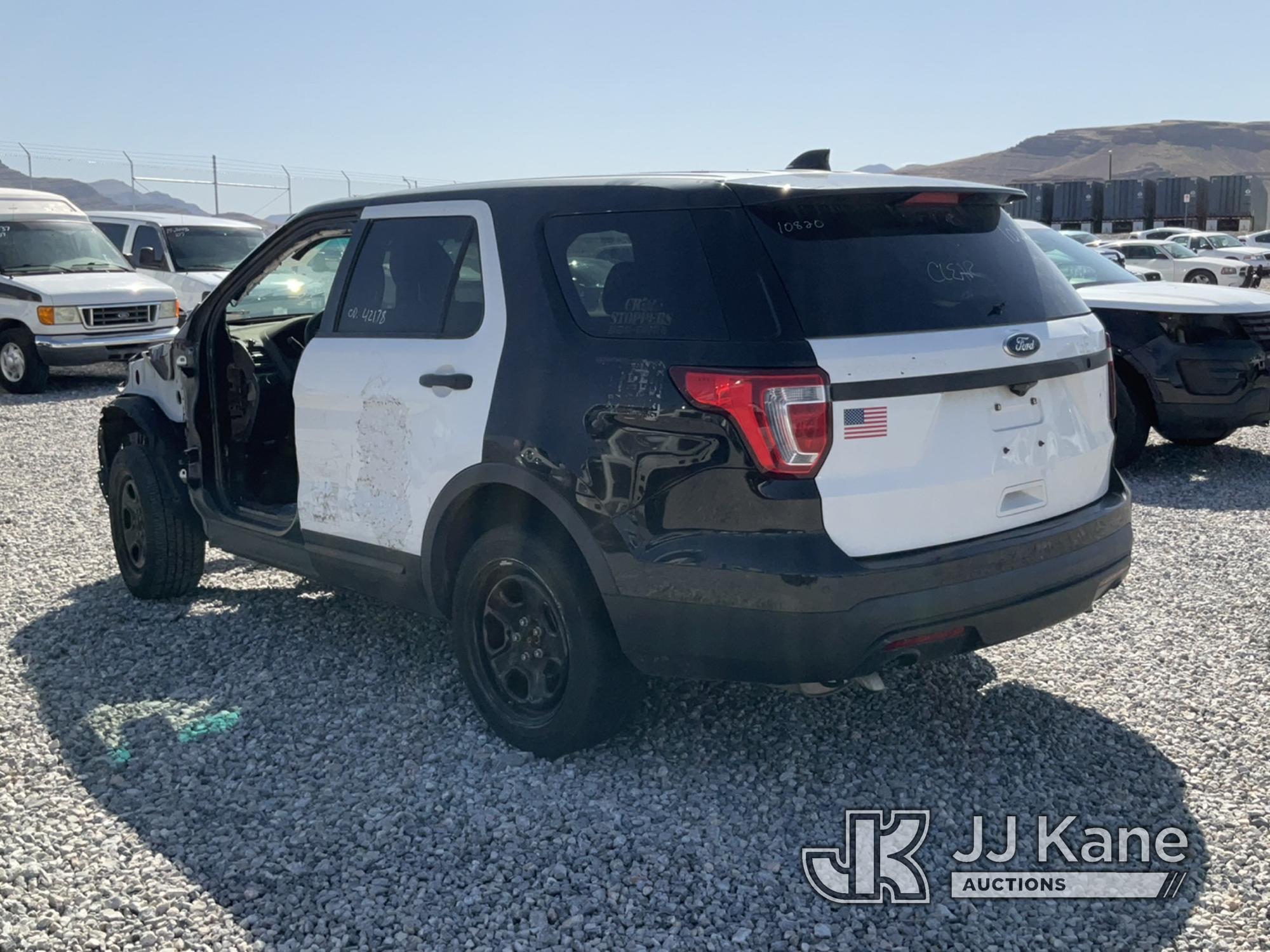 (Las Vegas, NV) 2016 Ford Explorer AWD Police Interceptor No Engine & Transmission, Missing Parts