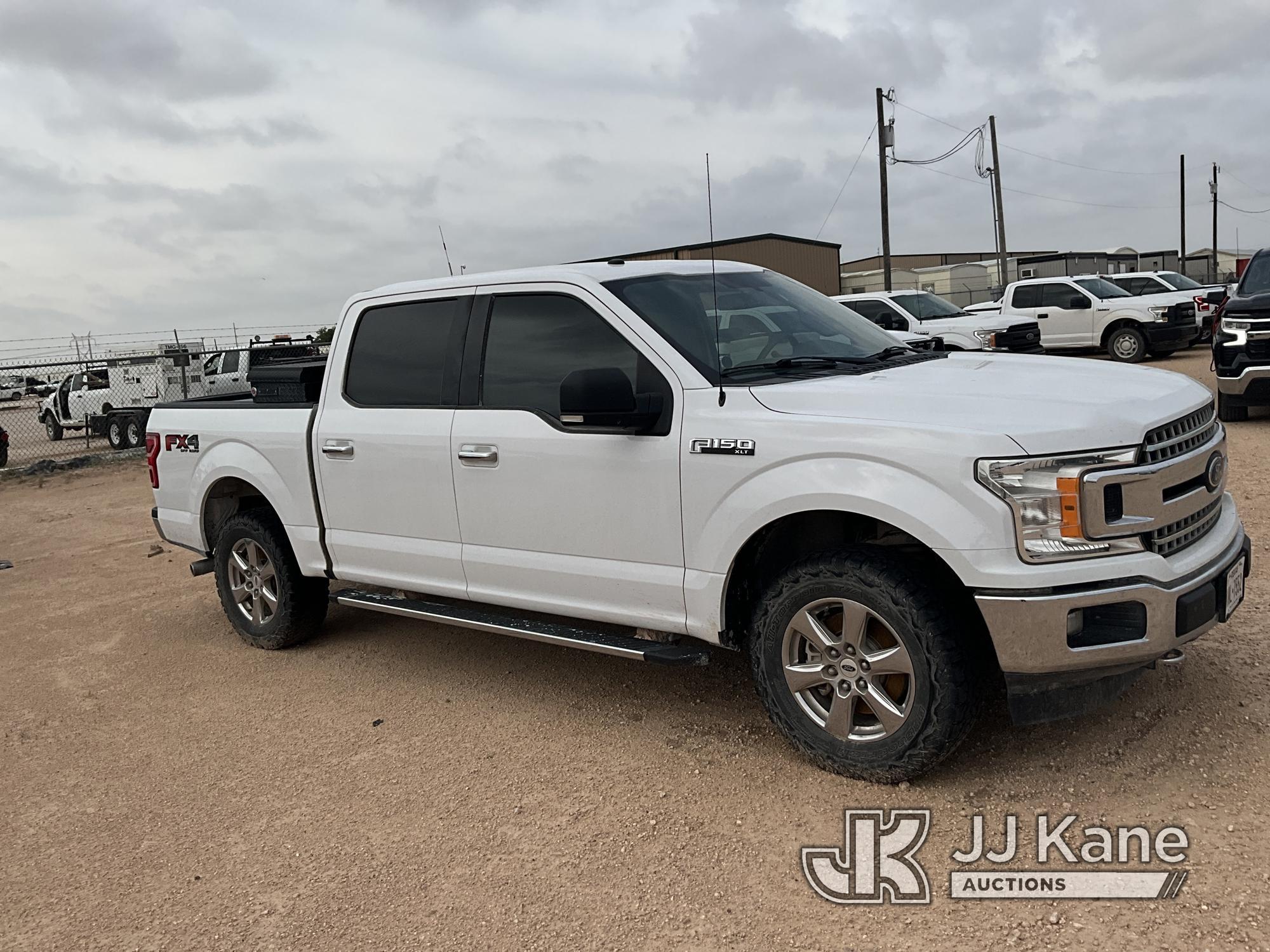 (Midland, TX) 2018 Ford F150 4x4 Crew-Cab Pickup Truck Not Running, Condition Unknown) (Will Crank,