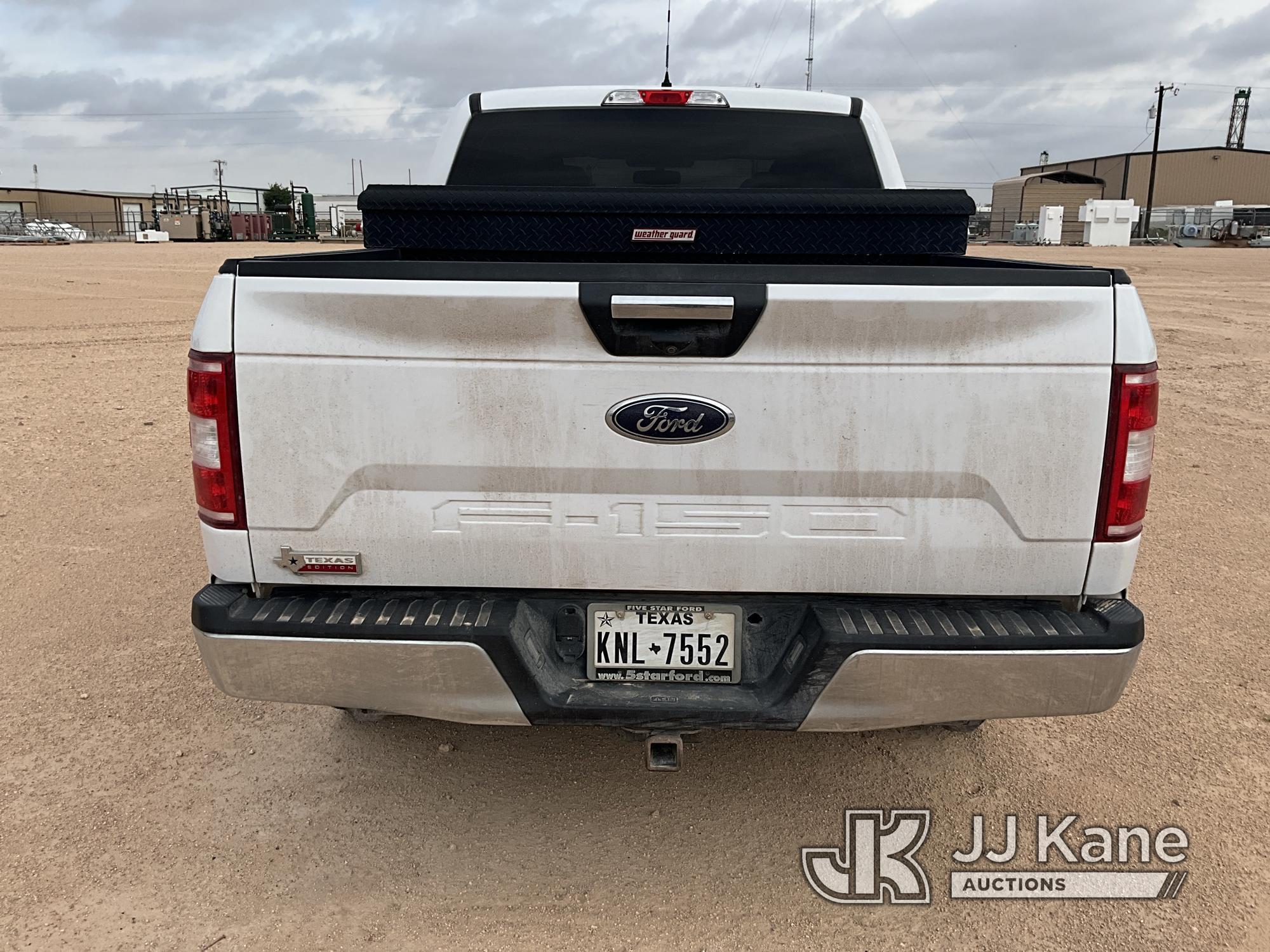 (Midland, TX) 2018 Ford F150 4x4 Crew-Cab Pickup Truck Not Running, Condition Unknown) (Will Crank,