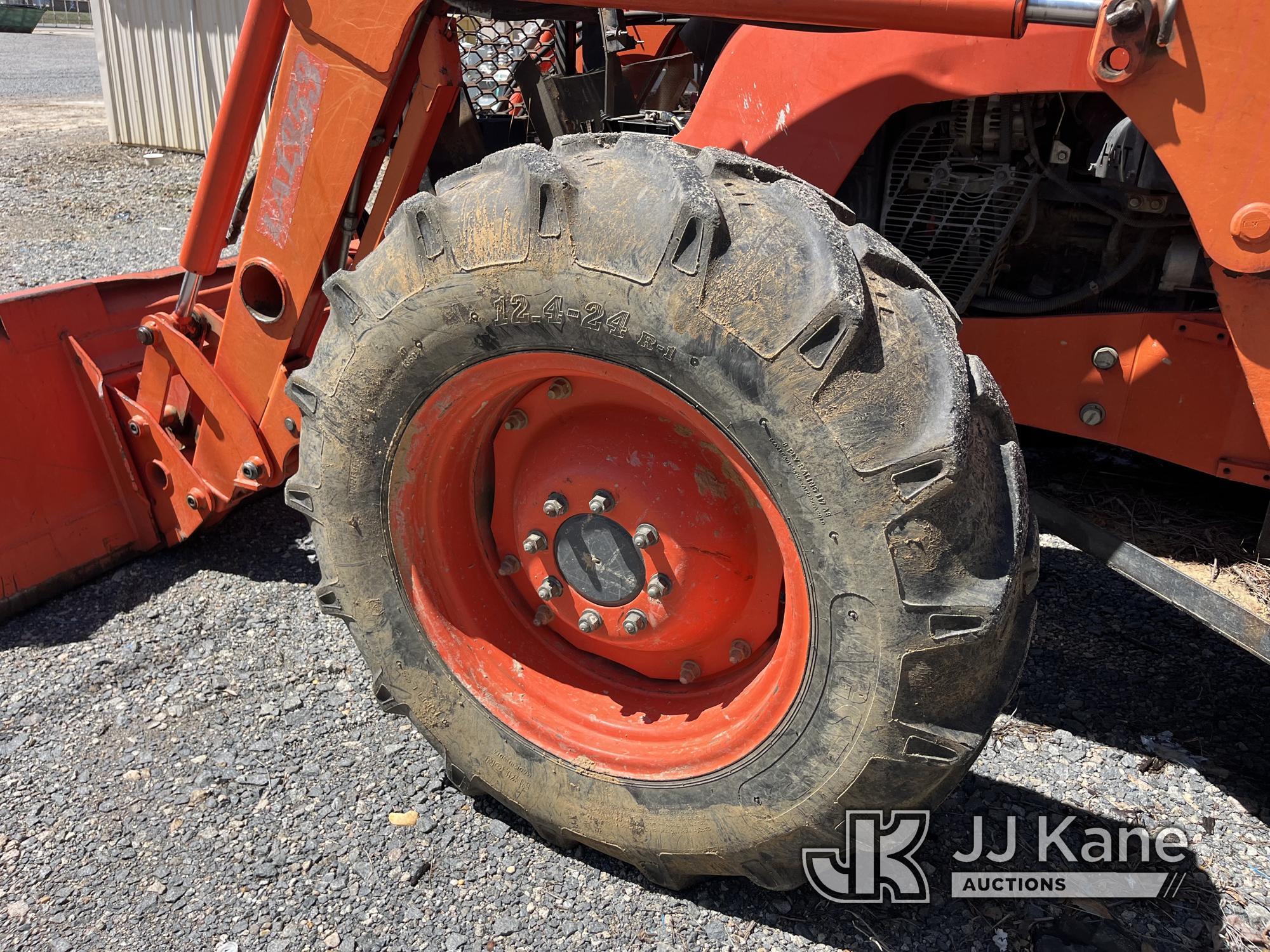 (Farmerville, LA) Kubota M9960 Utility Tractor Runs, Moves & Operates) (Body Damage