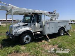 (Yukon, OK) HiRanger 5TC-55, Material Handling Bucket Truck rear mounted on 2014 International 4300