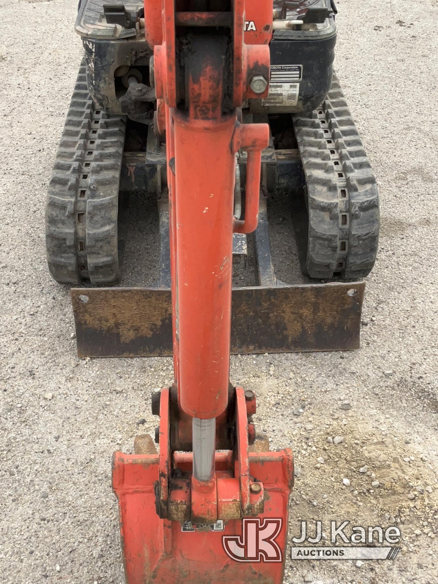 (South Beloit, IL) 2019 Kubota K-008 Mini Hydraulic Excavator Runs, Moves, Operates) (Smokes) (Selle