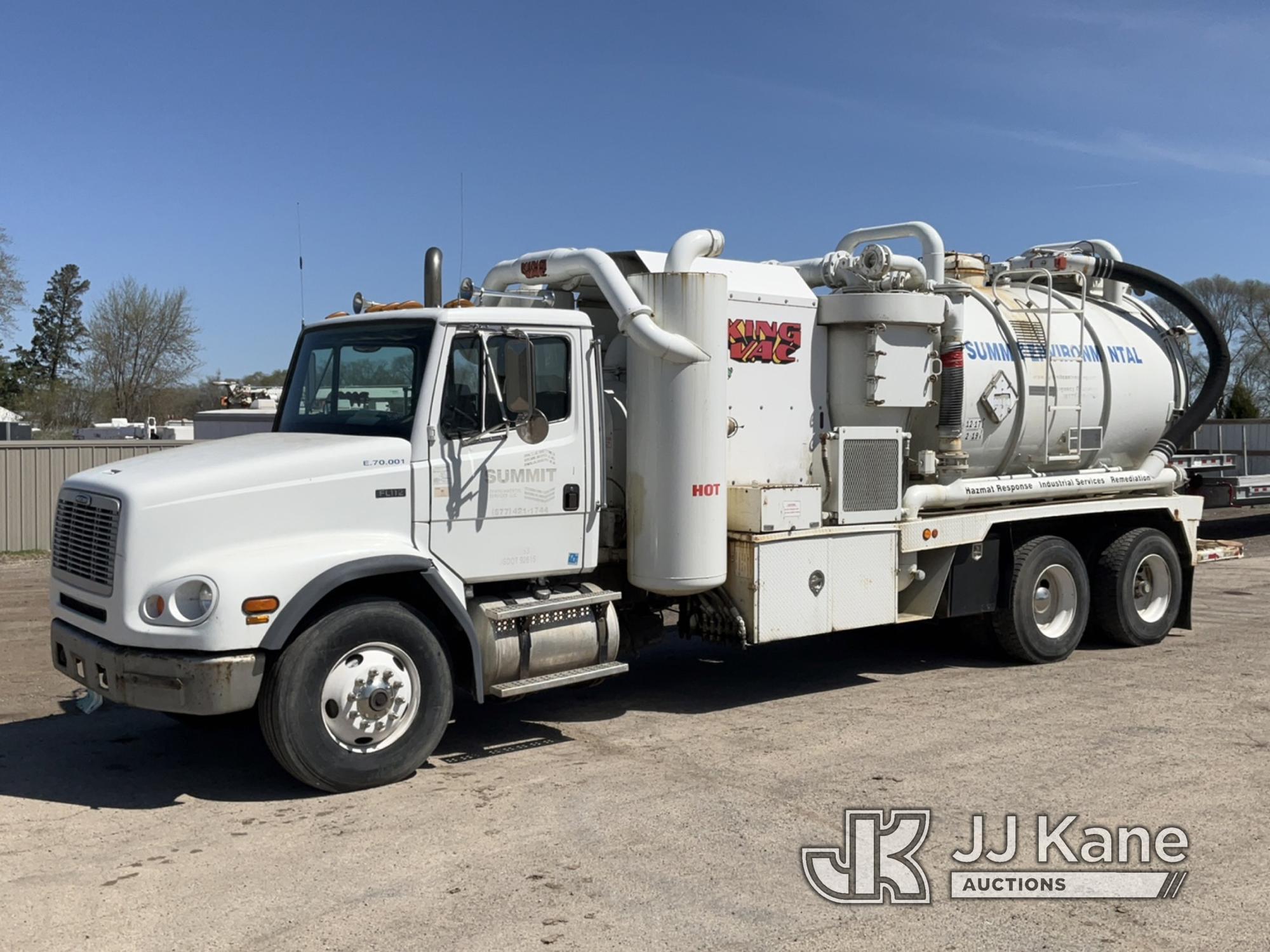 (South Beloit, IL) King Vac Vacuum Excavation System mounted on 2001 Freightliner FL112 T/A Vacuum E