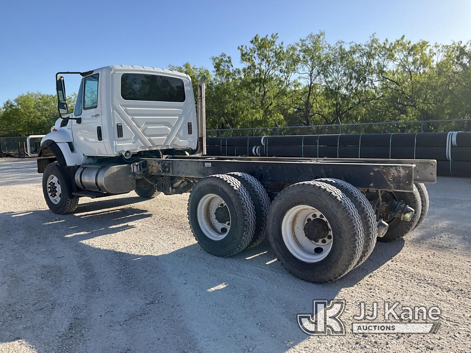 (San Angelo, TX) 2013 International 7400 6x6 Cab & Chassis, Cooperative owned Runs and Moves