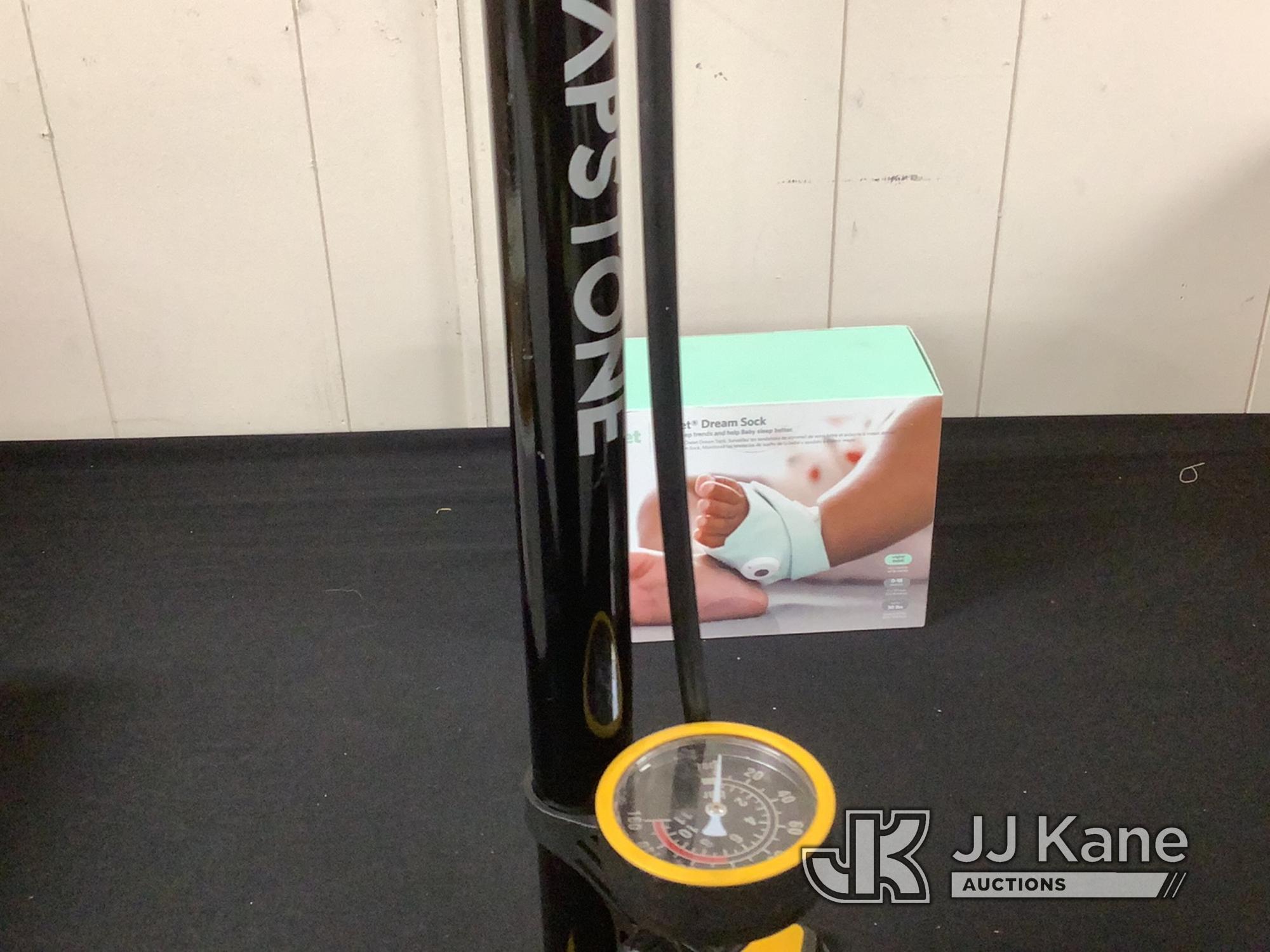 (Jurupa Valley, CA) Boots | bike pump | owlet | straightening comb (New) NOTE: This unit is being so