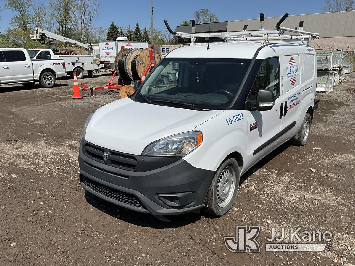 (Wixom, MI) 2015 RAM ProMaster City Van Body/Service Truck Runs & Moves) (Needs To Be Reflashed,  Ch