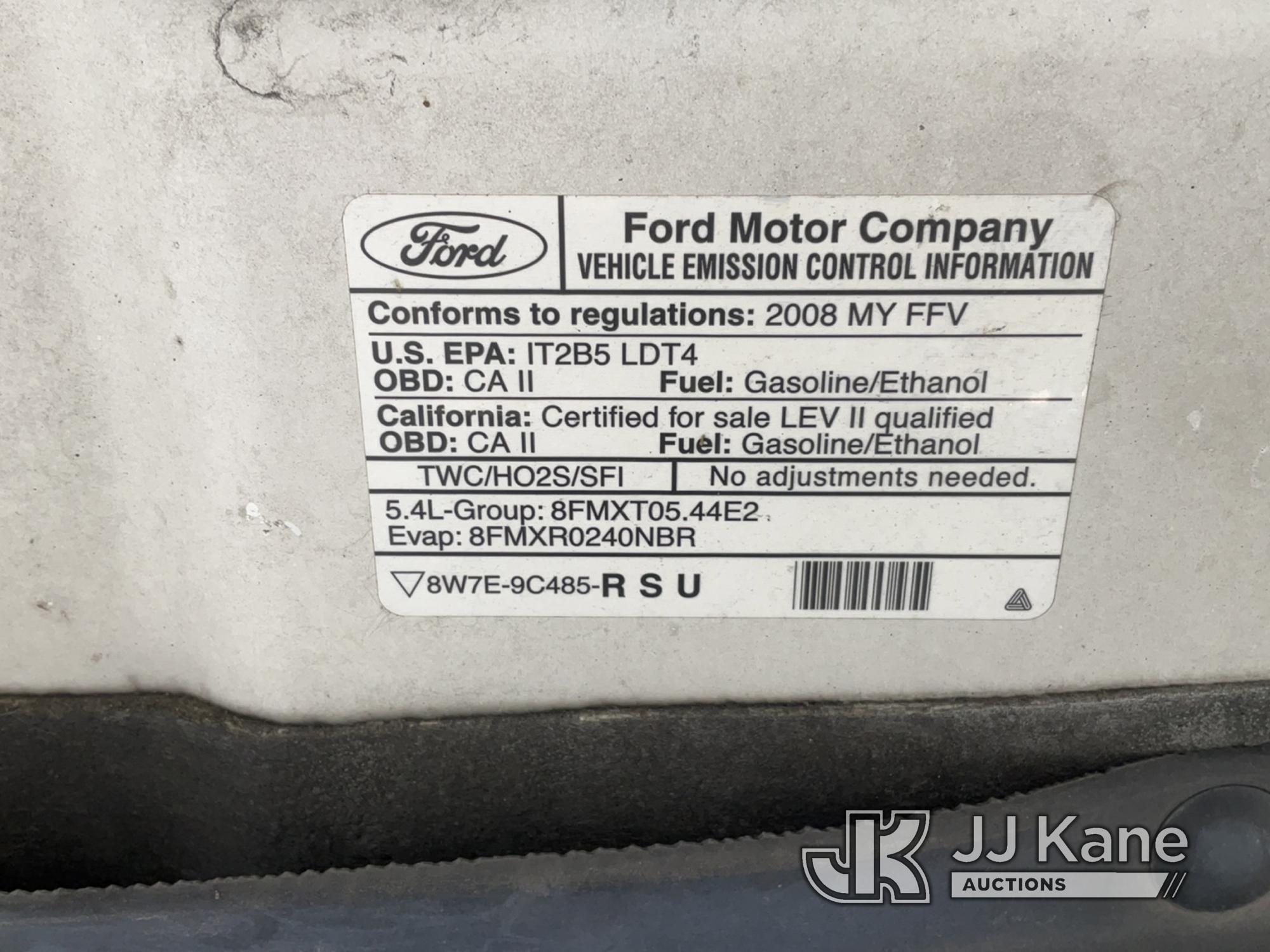 (Chester Springs, PA) 2008 Ford F150 4x4 Pickup Truck Runs & Moves, Body & Rust Damage, Check Engine