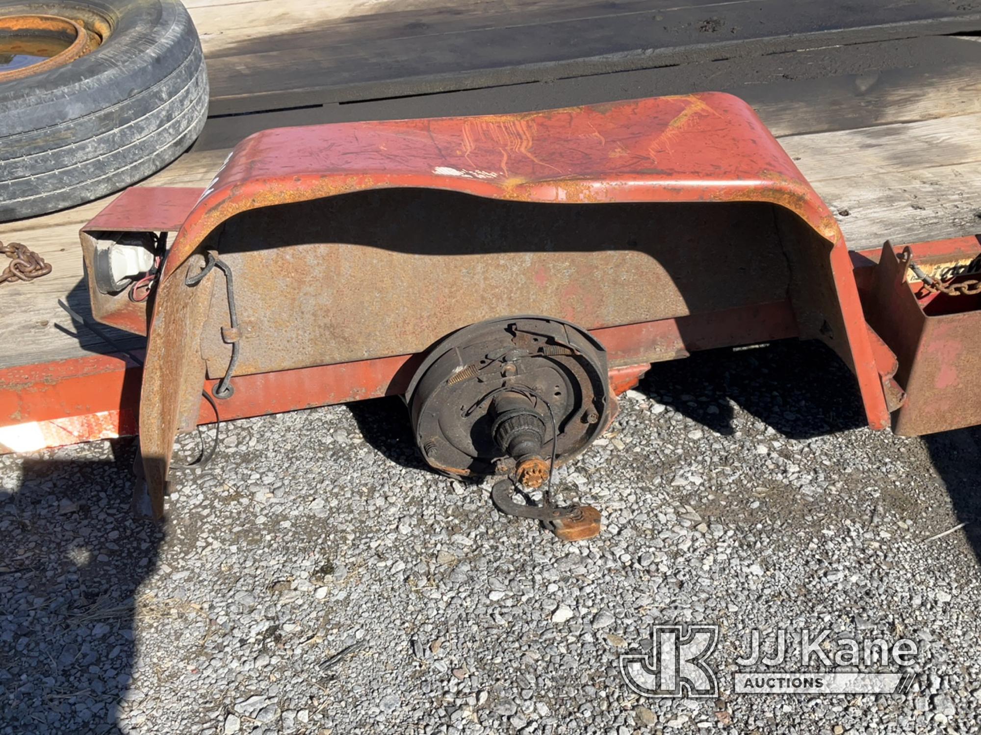 (Rome, NY) 2002 Ditch Witch S8B Trailer Bad Axle, Wheel Off, Not Roadworthy