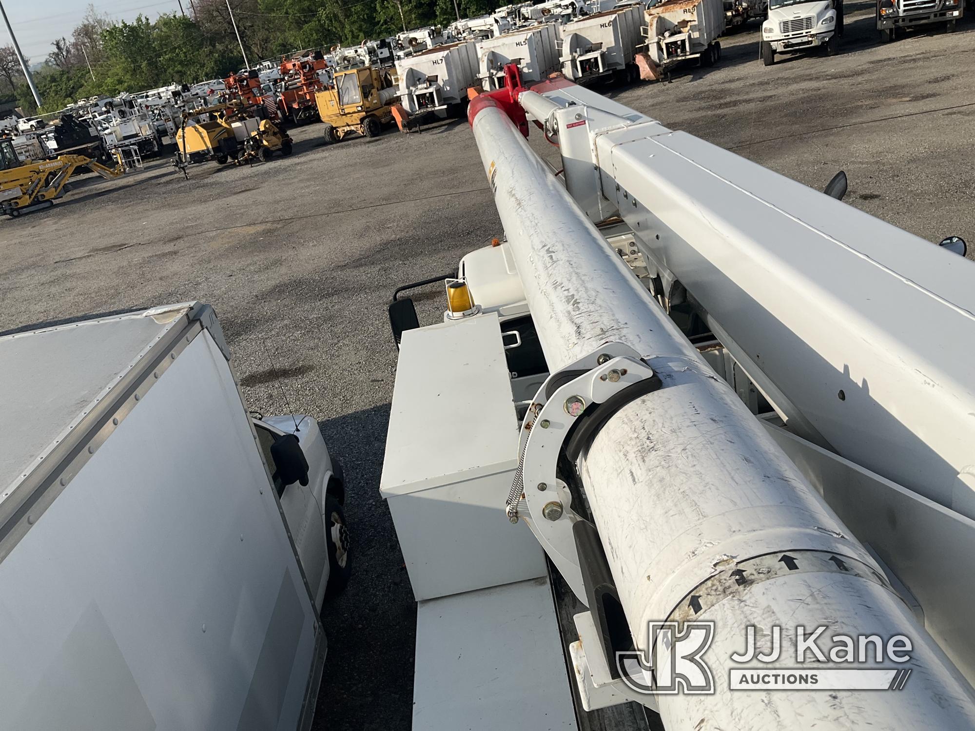 (Plymouth Meeting, PA) Altec LRV-55, Over-Center Bucket Truck center mounted on 2011 Freightliner M2