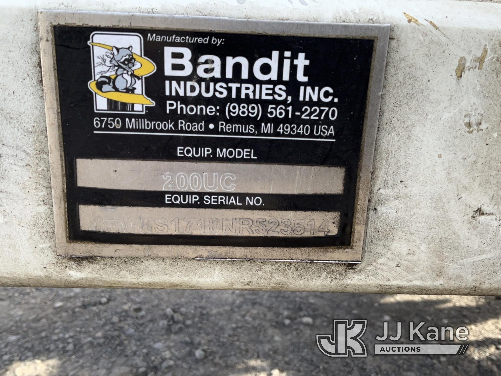 (Plains, PA) 2022 Bandit Industries Brush Bandit 200UC Portable Chipper (12 in Disc), Trailer Mounte