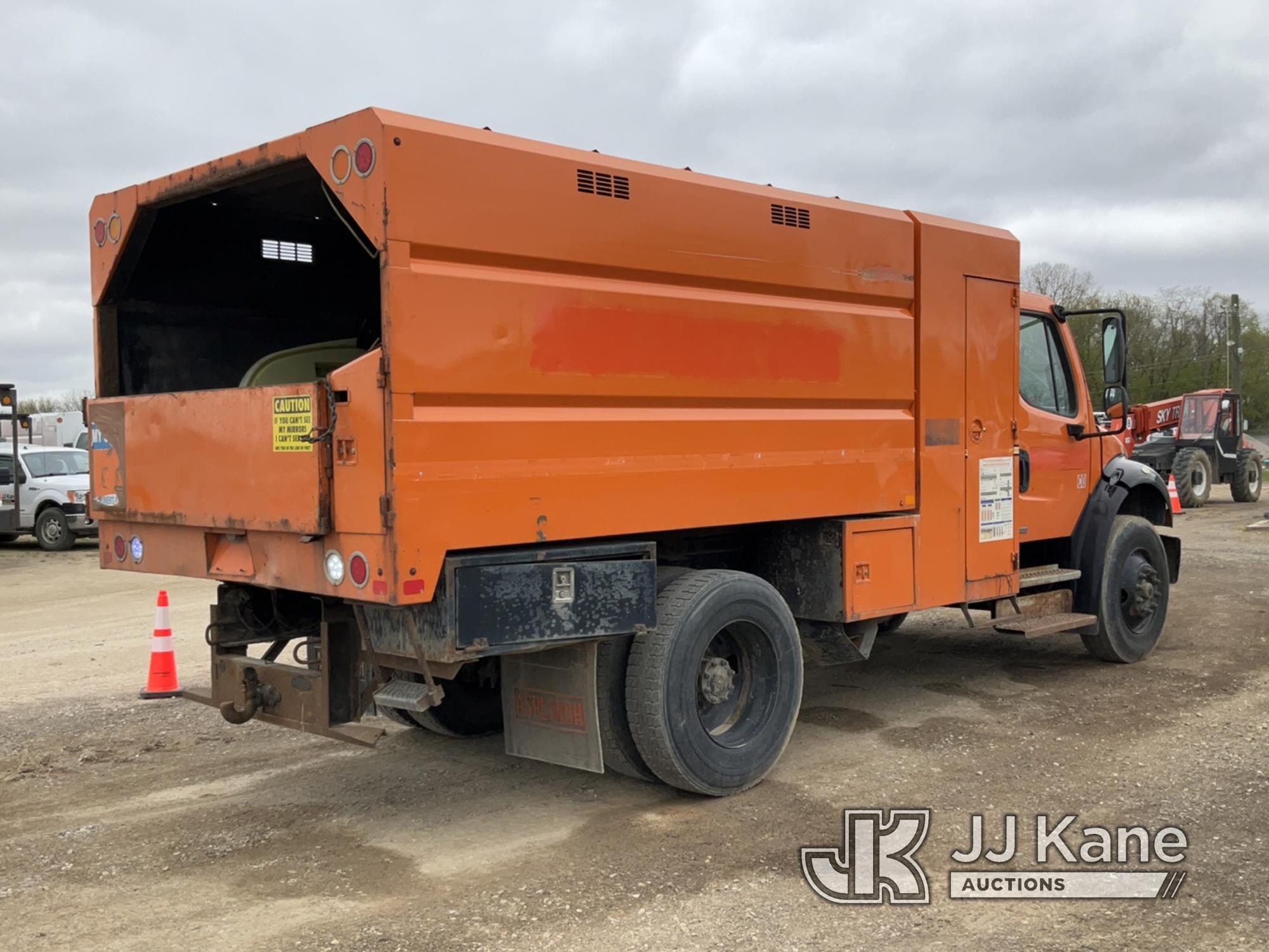 (Charlotte, MI) 2011 Freightliner M2 Chipper Dump Truck Runs, Moves, PTO Engages, Dump Control Stuck