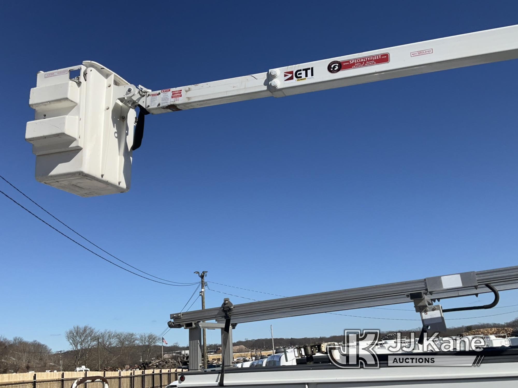 (Kings Park, NY) ETI ETC35SNT, Articulating & Telescopic Non-Insulated Bucket Truck mounted behind c