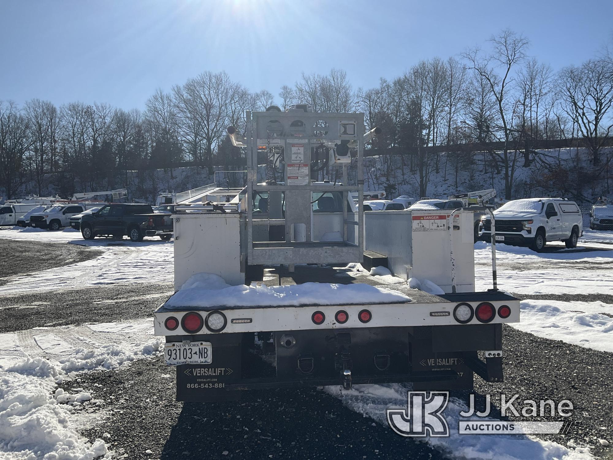 (Kings Park, NY) Versalift STP36NE, Articulating & Telescopic Non-Insulated Bucket Truck mounted beh