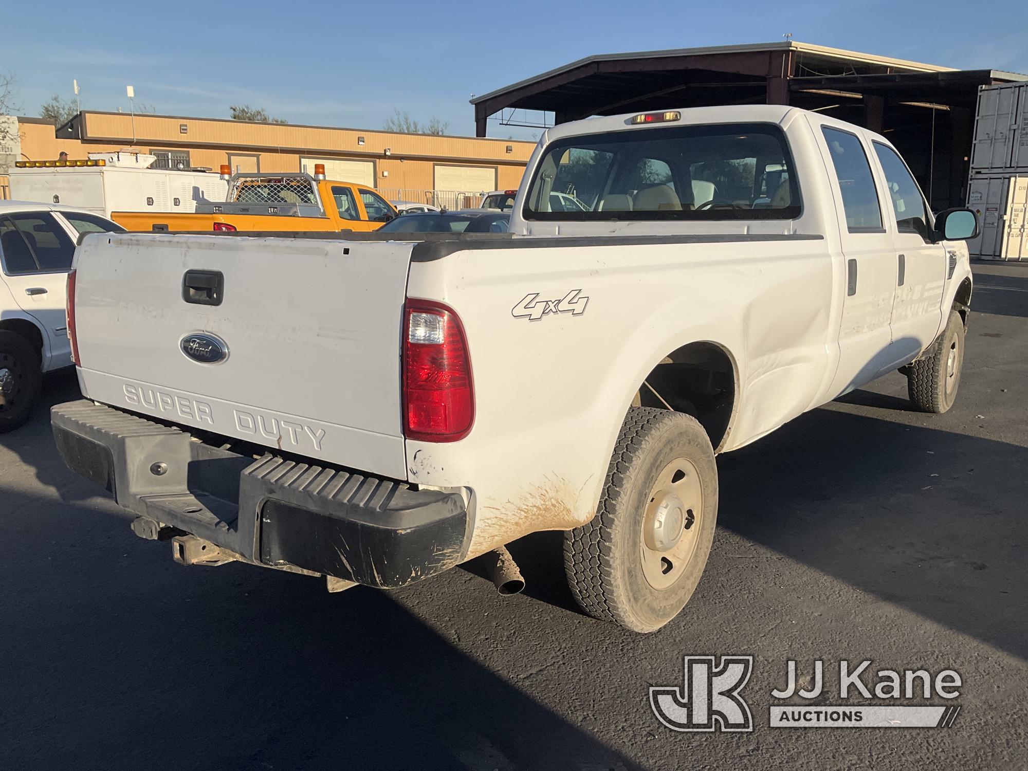 (Jurupa Valley, CA) 2008 Ford F250 4x4 Crew-Cab Pickup Truck Runs & Moves, Body Damage