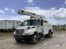 Altec L42A, Over-Center Bucket Truck corner mounted on 2003 International 4200 Utility Truck Runs, M