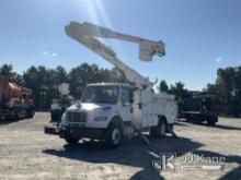 Altec AM855-MH, Over-Center Material Handling Bucket Truck rear mounted on 2013 Freightliner M2 106 
