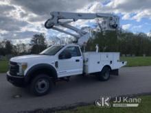 Altec AT37G, Articulating & Telescopic Bucket Truck mounted behind cab on 2017 Ford F550 Service Tru