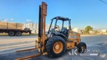 (Riviera Beach, FL) Case 586G 4x4 Rough Terrain Forklift, Loading Assistance Available Runs, Moves,