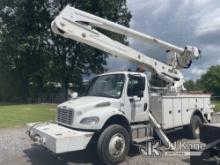 Altec AA55, Material Handling Bucket Truck rear mounted on 2013 Freightliner M2 106 4x4 Utility Truc