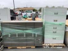 (Jurupa Valley, CA) 2 Pallets Of Metal Office Cabinets (Used) NOTE: This unit is being sold AS IS/WH