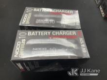 Two Noco Genius 10 Battery Chargers (New) NOTE: This unit is being sold AS IS/WHERE IS via Timed Auc