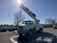 Altec D4050-TR, Digger Derrick rear mounted on 2006 Sterling LT8500 T/A Flatbed/Utility Truck Runs, 
