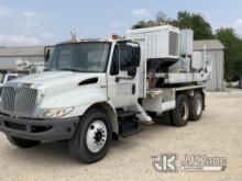 Altec HD35A, Pressure Digger mounted on 2008 International 4400 T/A Flatbed/Utility Truck Runs & Mov