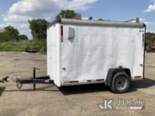 1994 Wells Cargo 12ft Enclosed Enclosed Material Trailer, 10ft long, 69in wide, 72in tall inside, 5f