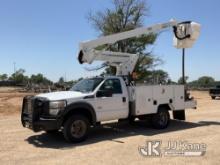 (Wellington, TX) ETI ETC37-IH, Articulating & Telescopic Bucket Truck mounted behind cab on 2015 For