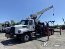 National/Manitowoc 680H, Hydraulic Crane mounted behind cab on 2015 Freightliner 114SD T/A Flatbed T