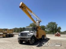 Lift-All LM70-2MS, Material Handling Bucket Truck rear mounted on 2006 International 7600 T/A Utilit