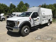 2019 Ford F450 Enclosed High-Top Service Truck Runs and Moves
