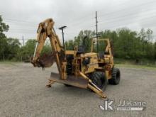 2004 Vermeer V8550A Rubber Tired Trencher Runs, Moves & Operates) (Trencher Inoperable) (Hours Unkno