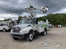 Altec TA40, Articulating & Telescopic Bucket mounted behind cab on 2010 International 4300 Service T