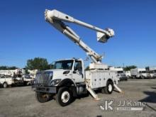 (Plymouth Meeting, PA) Altec AM55-MH, Over-Center Material Handling Bucket Truck rear mounted on 202