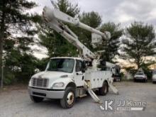 Altec AAM55E, Over-Center Material Handling Bucket mounted on 2018 Freightliner M2 Service Truck Run