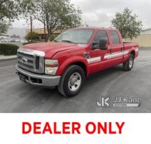2008 Ford F350 XL Crew-Cab Pickup Truck Runs & Moves, Needs Electrical Repairs, Will Not Stay Runnin