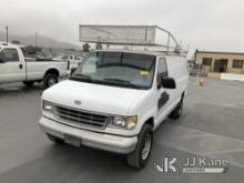 1996 Ford Econoline Extended Cargo Van Runs & Moves, Paint Damage