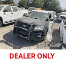 (Jurupa Valley, CA) 2016 Ford Explorer AWD Police Interceptor Sport Utility Vehicle Not Running, No