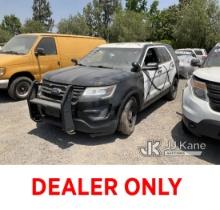 (Jurupa Valley, CA) 2017 Ford Explorer AWD Police Interceptor Sport Utility Vehicle Not Running, Mis